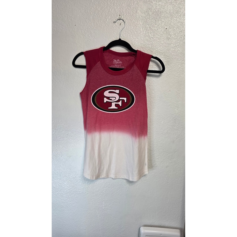 Majestic San Francisco 49ers Tank Top Womens Size S Red White NWT
